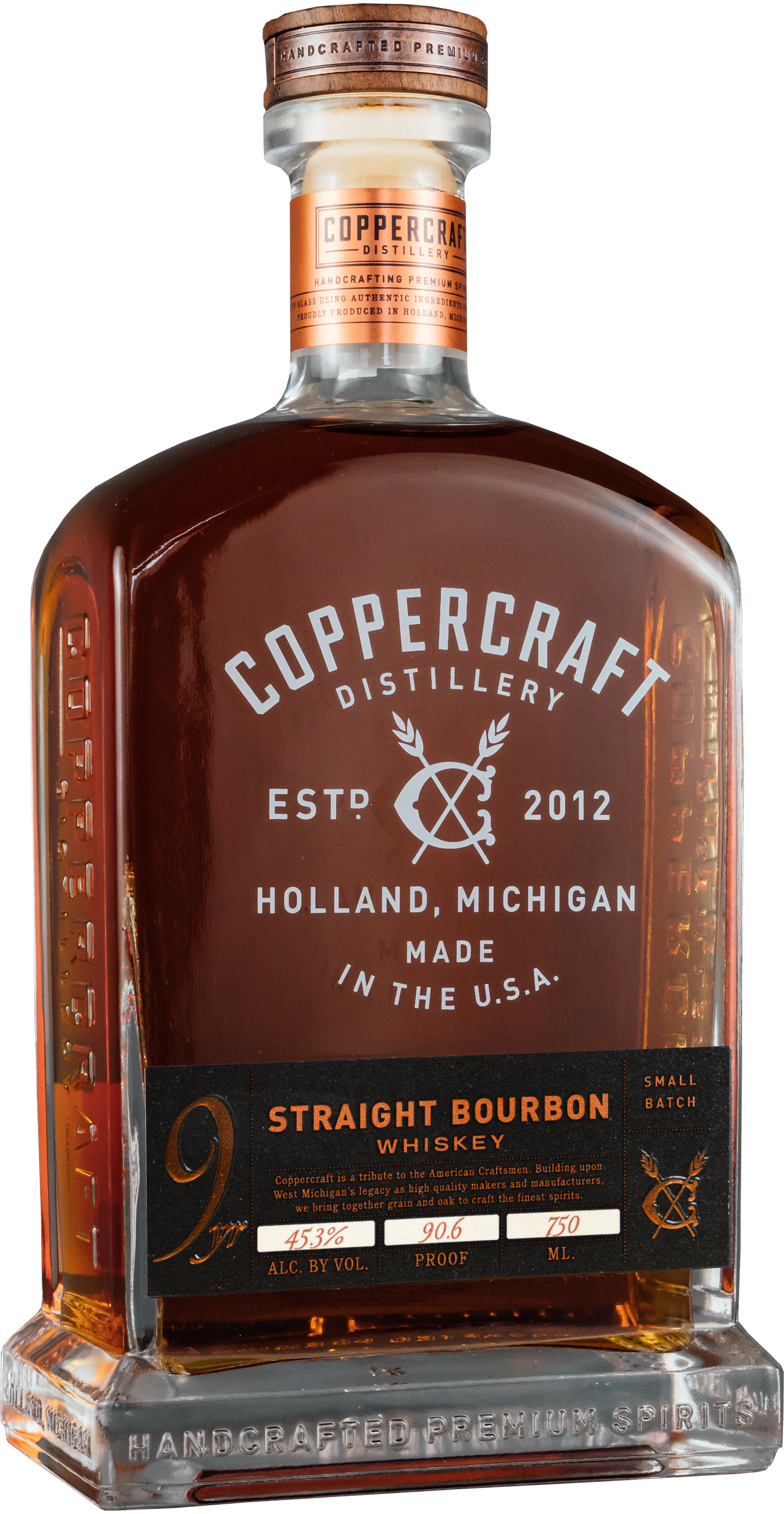 Coppercraft 9 yr Straight Bourbon Whiskey